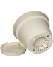 Горшок цветочный HOMVER Mint D240мм, 5л с поддоном (светло-бежевый) 221612125/01