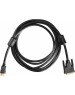 NONAME Кабель DVI HDMI (m) (прямой) - DVI-D (m) (прямой), круглое, 3м
