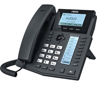 IP-телефон Fanvil X5U SIP телефон черн., с б/п