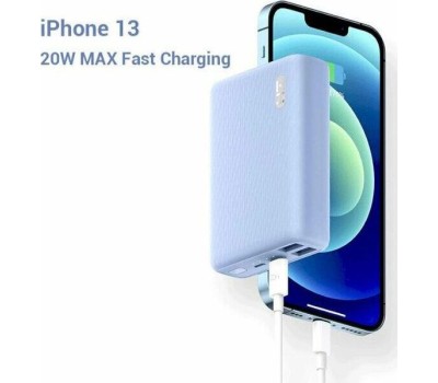 Аккумулятор внешний ZMI Внешний аккумулятор (Power Bank) QB817, 10000мAч, голубой [qb817 blue]
