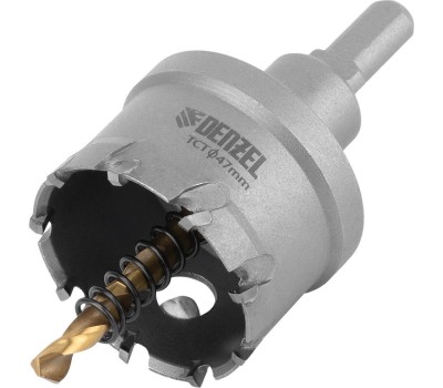 Коронка DENZEL Коронка по металлу твердосплавная, 47 мм 724015