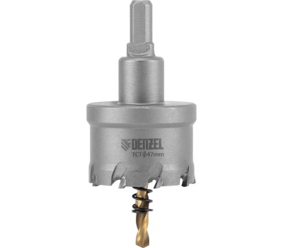 Коронка DENZEL Коронка по металлу твердосплавная, 47 мм 724015
