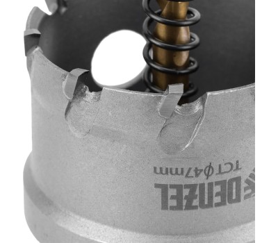 Коронка DENZEL Коронка по металлу твердосплавная, 47 мм 724015