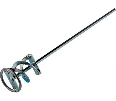 Миксер строительный DENZEL Миксер для красок и штукатурных смесей, 60 х 400 мм, оцинкованный, шестигранный хвостовик 8 мм 848437