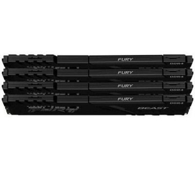 Память оперативная KINGSTON Оперативная память Fury Beast Black KF432C16BB1K4/64 DDR4 - 4x 16ГБ 3200МГц, DIMM, Ret