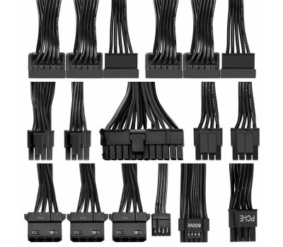 Блок питания Exegate EX297233RUS Блок питания 850W 80 PLUS® GOLD 850VSP FC (ATX3.0, APFC, КПД 90% (80 PLUS GOLD), 120mm fan, 24pin, 2x(4+4)pin, PCIE5.0/12VHPWR, 4xPCI-E, 6xSATA, 3xIDE, 1xFDD, Full Cable Management