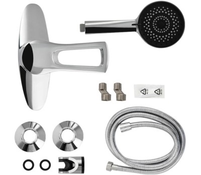 BRIMIX - Смеситель в душевую кабину с гибким шлангом, шаровый, 40 мм 3504