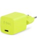 TTEC Сетевое зарядное устройство SmartCharger GAN 20W PD USB-C Travel Fast Charger с кабелем USB-C - USB-C 3A. Длина кабеля: 120см. Цвет: неоновый желтый