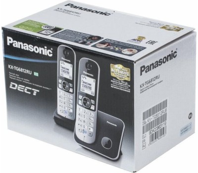 Телефон цифровой PANASONIC KX-TG6812RUB