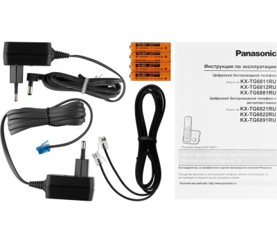 Телефон цифровой PANASONIC KX-TG6812RUB