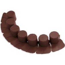 Бордюр PROSPERPLAST Бордюр для сада Palisada 4,05м коричневый IPAL7-R222