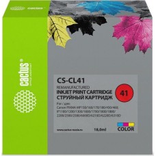 Картридж совместимый CACTUS CS-CL41 голубой/пурпурный/желтый для CANON PIXMA MP150/MP160/MP170/MP180/MP
