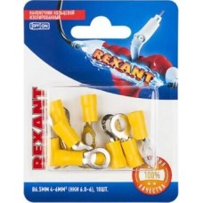REXANT (06-0422-A) НКИ 6.0-6/НКИ5,5-6/RV5.5-6, O6.5ММ, 4-6ММ2, ЖЕЛТЫЙ