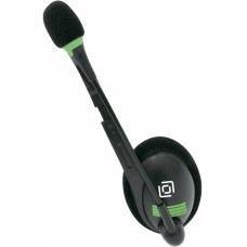 OKLICK Наушники с микрофоном Оклик HS-M100 черный 1.8м накладные оголовье (1532004)