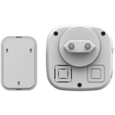 Звонок REXANT (73-0090) беспроводной, 36 мелодий 150м IP44 (белый/серый)