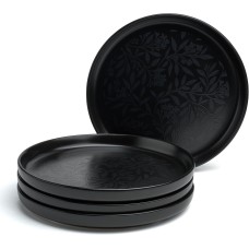 Набор тарелок BRONCO 191-358-1 CHOICE BLACK закусочных 20,5см (4 предмета)