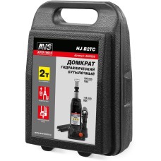 Домкрат AVS HJ-B2TC гидравлический, 2т, 158-308мм с клапаном, в кейсе (ремкомплект)