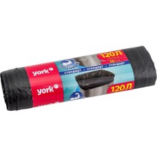 Мешки для мусора YORK прочные 120л (10шт.) 902150