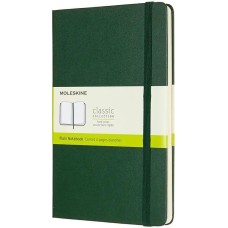 MOLESKINE Блокнот Classic, 240стр, без разлиновки, твердая обложка, зеленый [qp062k15]