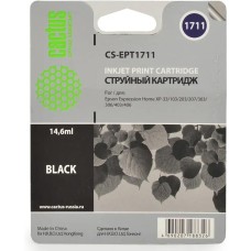 CACTUS Картридж CS-EPT1711, 17XL, черный / CS-EPT1711