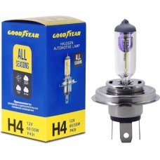 Лампа галогенная GOODYEAR Автолампа GY Н4 12V 60/55W P43t All seasons