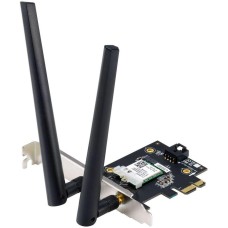 ASUS Адаптер беспроводной связи (Wi-Fi) PCE-AX1800 WiFi 6 Bluetooth 5.2 1201Mbps+574Mbps 5GHz/2.4GHz (90IG07A0-MO0B00) (463849)