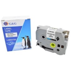 Картридж G&G Картридж GG-TZE251, 24мм, черный шрифт, белый фон, 8м ( GG-TZE251