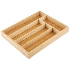 MALLONY Лоток для столовых приборов BAMBOO, 37*30*4,5 см (бамбук) (105122)