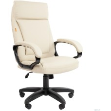 CHAIRMAN Офисное кресло 794LT Россия чер.пласт экокожа светло-бежевая (7176100)