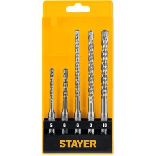 STAYER HERCULES-4Х 5шт набор буров SDS-plus (29290-H5)