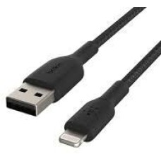 BELKIN Кабель BoostCharge USB-A - Lightning Braided Cable. Длина: 2м. Цвет: черный