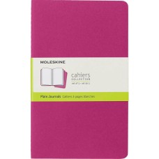 MOLESKINE Блокнот CAHIER JOURNAL CH018D17 Large 130х210мм обложка картон 80стр. нелинованный розовый неон (3шт)