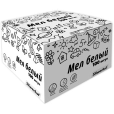 SILWERHOF Мел белый школьный 882084-00 Солнечная коллекция прямоуг. (100шт) картон.кор