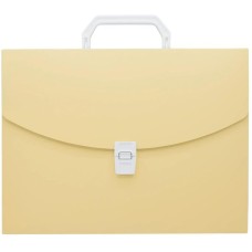 БЮРОКРАТ Портфель Pastel PASTPP01YEL 1 отдел. A4 пластик 0.7мм желтый