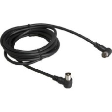 Коаксильный кабель REXANT (18-0014) TV PLUG-TV JACK 3м угловой, черный