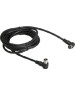 Коаксильный кабель REXANT (18-0014) TV PLUG-TV JACK 3м угловой, черный