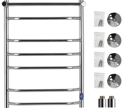 Полотенцесушитель водяной САНАКС викп5080 ВИКТОРИЯ-ТРАПЕЦИЯ, с ПОЛКОЙ ШхВ-500х800 мм труба-D32X2мм