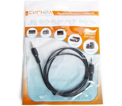 Кабель СИГНАЛ (1124) шнур 3,5Дж-3,5Дж 1,0 м