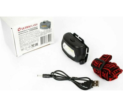 Светодиодный фонарь ULTRAFLASH (13803) LED5359 черный