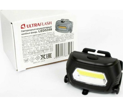 Светодиодный фонарь ULTRAFLASH (13803) LED5359 черный