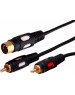 Кабель RCA REXANT (17-0105) 2 RCA - 2 RCA 3 м черный