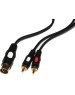 Кабель RCA REXANT (17-0105) 2 RCA - 2 RCA 3 м черный
