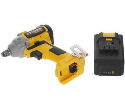 Винтоверт STEHER CWB-300-1 20В бесщёточный гайковерт, 1 АКБ (4Ач), в кейсе