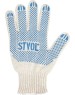 Перчатки рабочие STVOL SWG02 Перчатки рабочие ХБ с ПВХ покрытием, белые, 64 гр., 230 пл., 7,5 класс 5 пар
