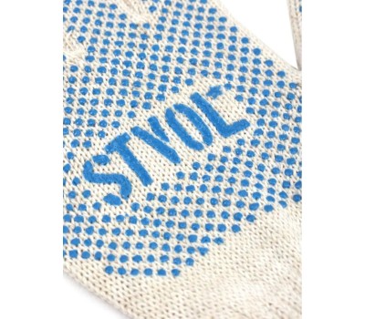 Перчатки рабочие STVOL SWG02 Перчатки рабочие ХБ с ПВХ покрытием, белые, 64 гр., 230 пл., 7,5 класс 5 пар