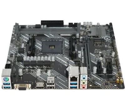 Материнская плата Asus PRIME A520M-K RTL {Soc-AM4 AMD A520 2xDDR4 mATX AC`97 8ch(7.1) GbLAN RAID+VGA+DVI+HDMI}