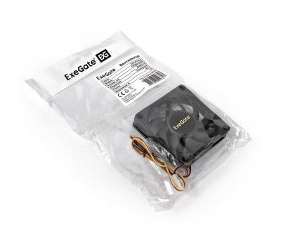 EXEGATE EX283374RUS Вентилятор ExtraPower EP08015S3P, 80x80x15 мм, подшипник скольжения, 3pin, 2500RPM, 26dBA