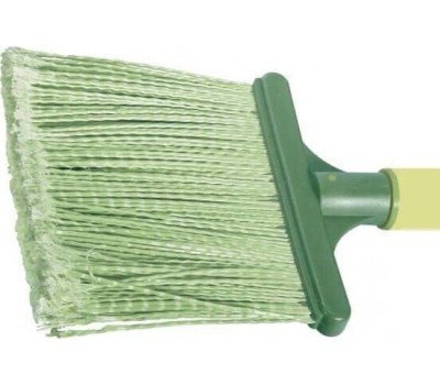 Метла СИБРТЕХ Метла полипропиленовая, 270х260х1490 мм, плоская распушенная, деревянный черенок, Россия [63218]