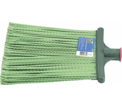 Метла СИБРТЕХ Метла полипропиленовая, 270х260х1490 мм, плоская распушенная, деревянный черенок, Россия [63218]