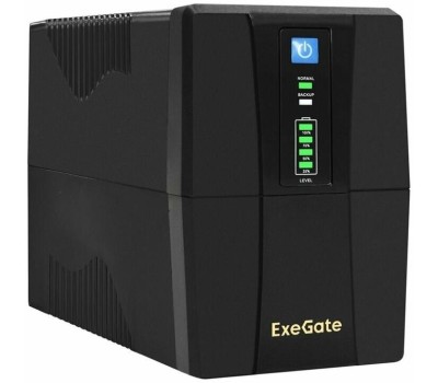 EXEGATE EP285475RUS ИБП Power Back BNB-850.LED.AVR.EURO.RJ <850VA/480W, LED, AVR,2 евророзетки, RJ45/11, Black>
